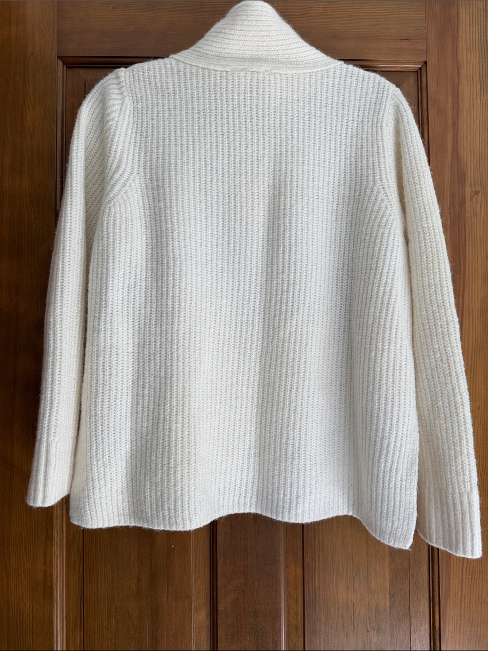 Cream Half-Zip Gap Wool Blend Sweater - Picture 2 of 2